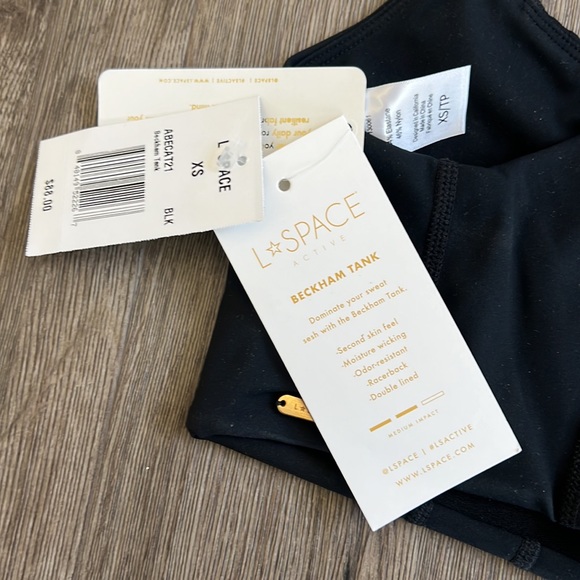 L’Space Beckham corset Seamed Active Tank - black XS - Picture 8 of 8